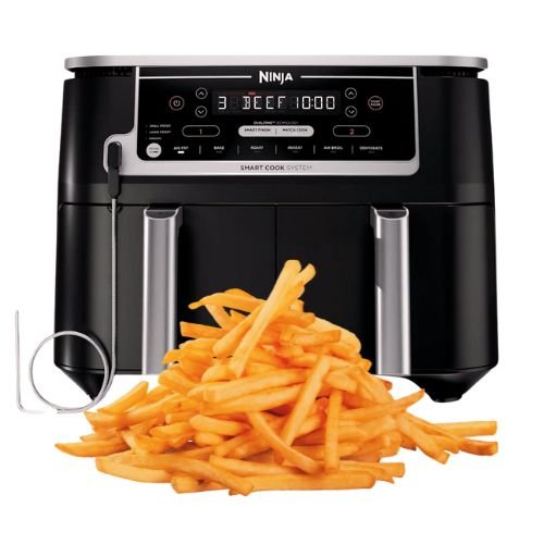 Ninja DZ550 Foodi 10 Quart 6-in-1 DualZone Smart XL Air Fryer with 2 Independent Baskets