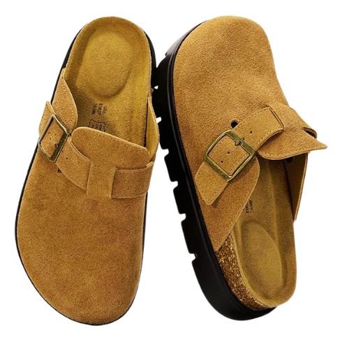 Project Cloud Women’s 100% Genuine Leather Platform Clogs – Memory Foam Arch Support, Cork Footbed, and Premium Casual Shoes